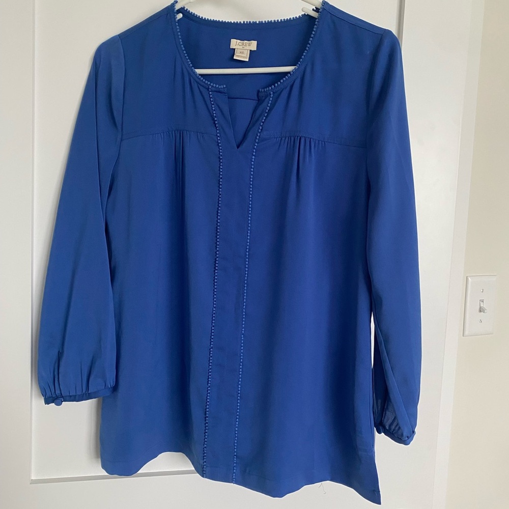 J. Crew Factory Blue Blouse